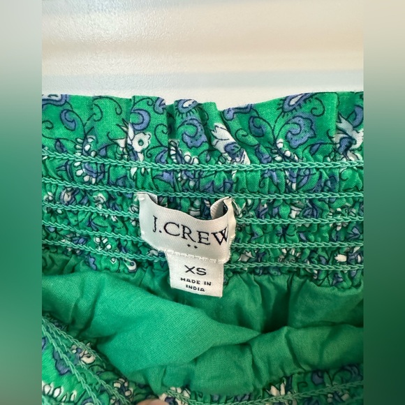 J. Crew Green Floral Women's Skirt size XS - Picture 8 of 9